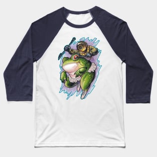 Frog Diver Baseball T-Shirt